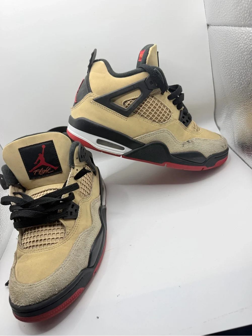Jordan Men’s Sneakers - Tan/Black/Red